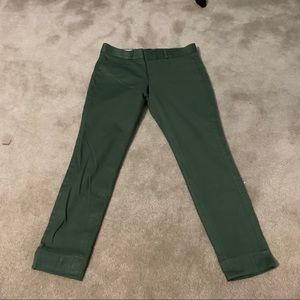 BANANA REPUBLIC Green Sloan slacks